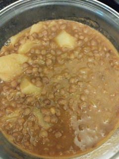 Una foto de Lentejas con verduras