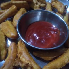 Aloo pakoda A picture of Aloo pakoda.