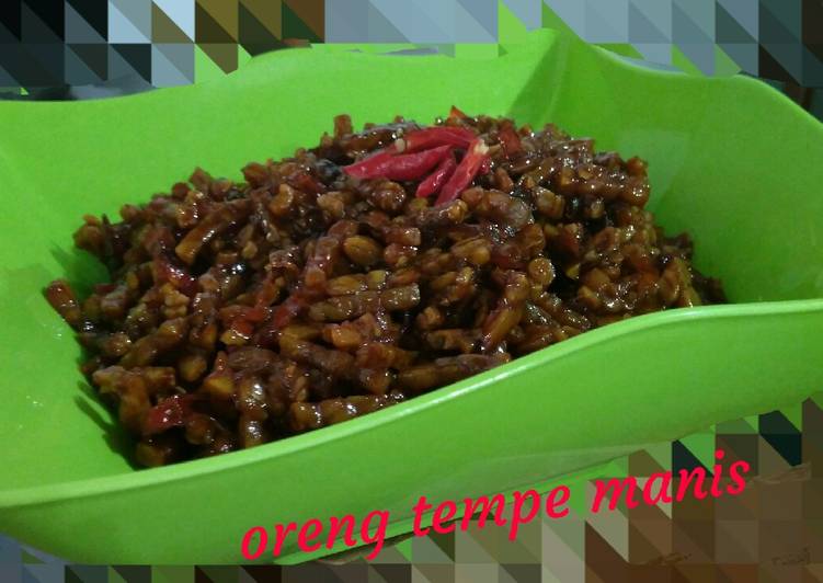 Oreng tempe manis