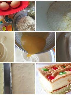 Foto resep Lapis Ekonomis Vanilla Green Tea