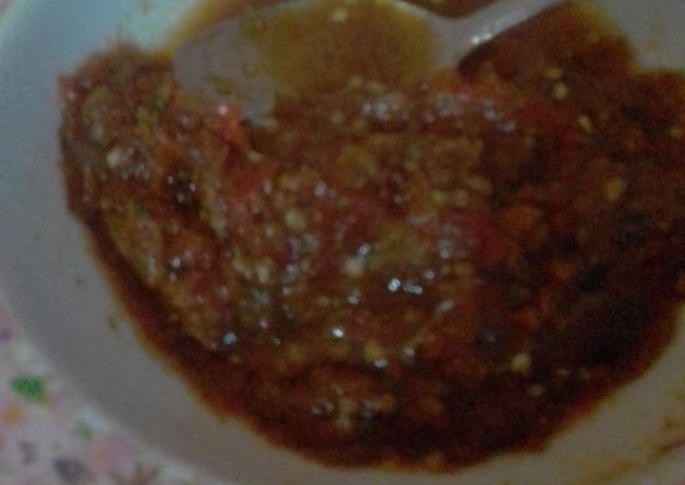 Resep: Sambal goang 😀☝pedas mantap Farah Quinn