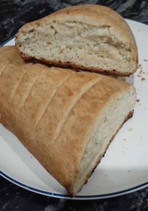 Una foto de Pan sin huevo, de sabor dulce y rico😋