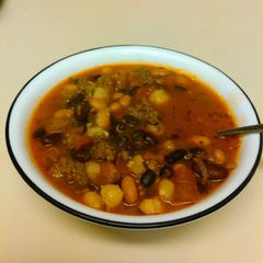 A picture of Bean and Beef Chili .