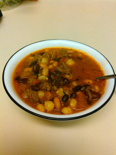 A picture of Bean and Beef Chili .