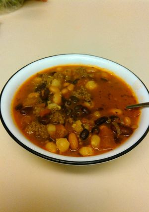 A picture of Bean and Beef Chili .