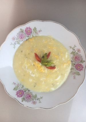 Foto resep Cream soup with egg