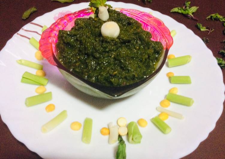 Step-by-Step Guide to Make Ultimate Green garlic mint leaves coriander chutney green chutney