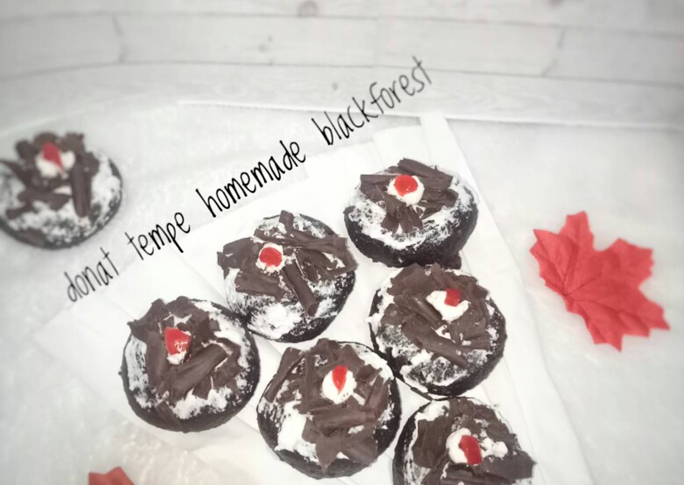 Donat tempe homemade blackforest