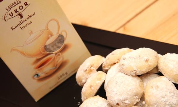 Kandiscukros aprósütemény recept recept fotó