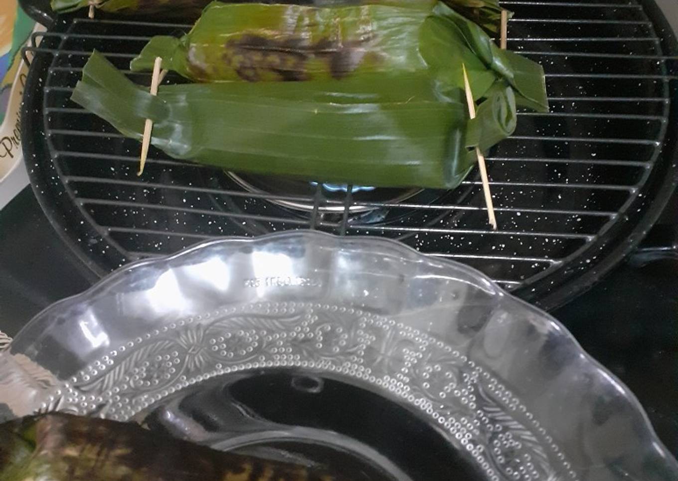 Nasi bakar ayam & tongkol suwir