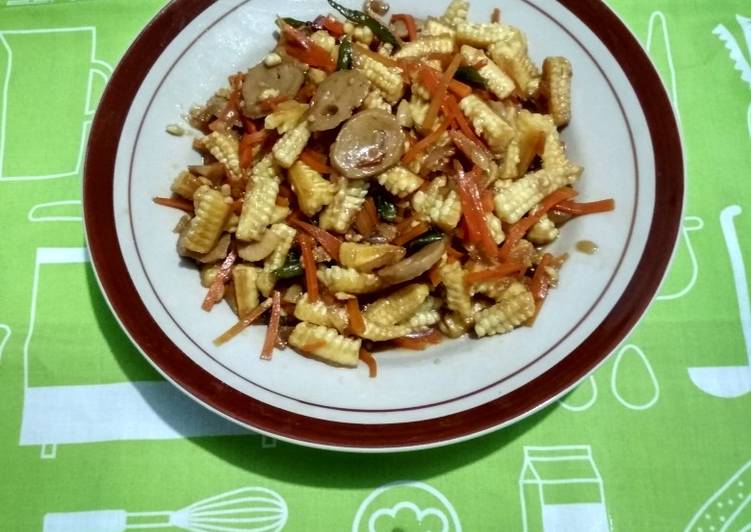 Proses Membuat 39. Tumis putren bakso wortel yang Bikin Ngiler