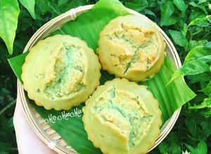 Hình của món Ăn vặt : Bánh bò lá dứa đường thốt nốt.