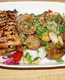 MUSLOS DE POLLO A LA PLANCHA CON SALSA DE OSTRA. JON STYLE
