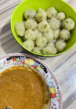 Foto resep Cilok kuah kacang simple