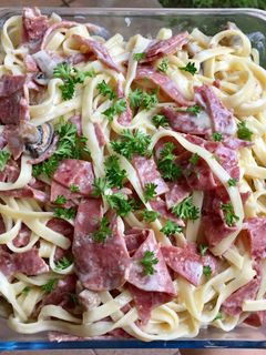 Foto resep Fettucini Carbonara