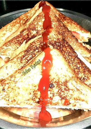 ब्रेड चीज़ सैंडविच(bread cheese sandwich recipe in hindi) रेसिपी मुख्य फोटो
