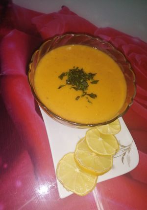 A picture of Healthy Red Lentil and Vegetable Soup 🥣 My Way – So Delicious 😋 🥕🥔.