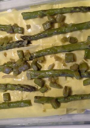 Foto di Pasticcio con finocchi,asparagi e speck