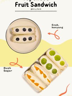Foto resep Japanese Fruit Sandwich / Fruit Sando