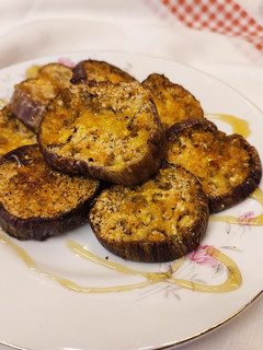 Una foto de Berenjenas a la miel en horno