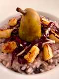 Risotto radicchio e pere