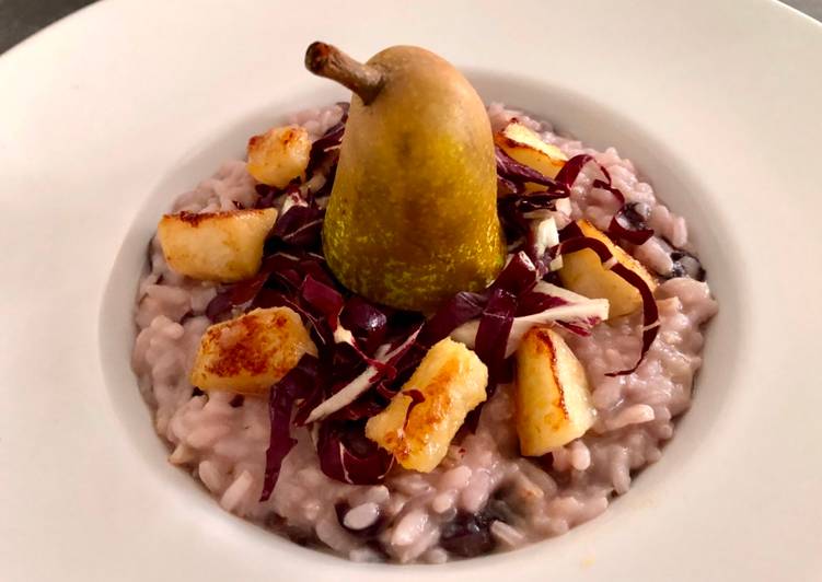 Recipe of Speedy Risotto radicchio e pere