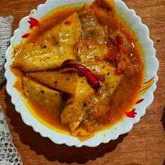 A picture of Papad ki Sabzi/ Papar Curry Recipe / Papor er Dalna.