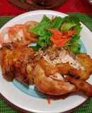 Pollo horneado para papa.