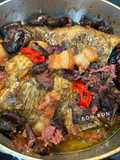 Braised Snakehead Fish with Black Olives