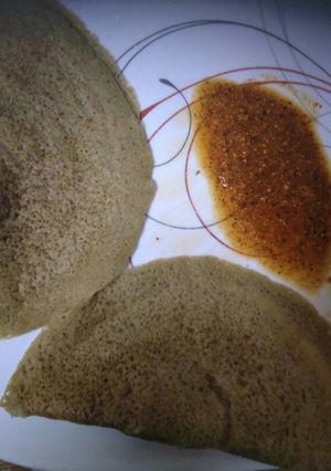 A picture of Millet peserattu dosa.