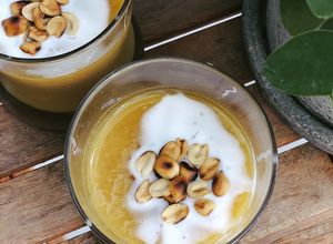 Hình của món Nấu chè đậu xanh đánh sao cho nhanh.