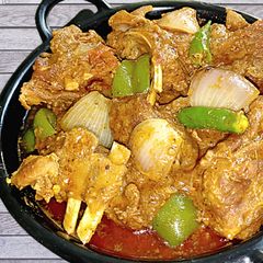 A picture of Kadai Mutton.