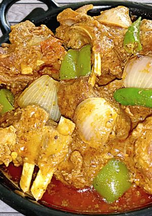 A picture of Kadai Mutton.