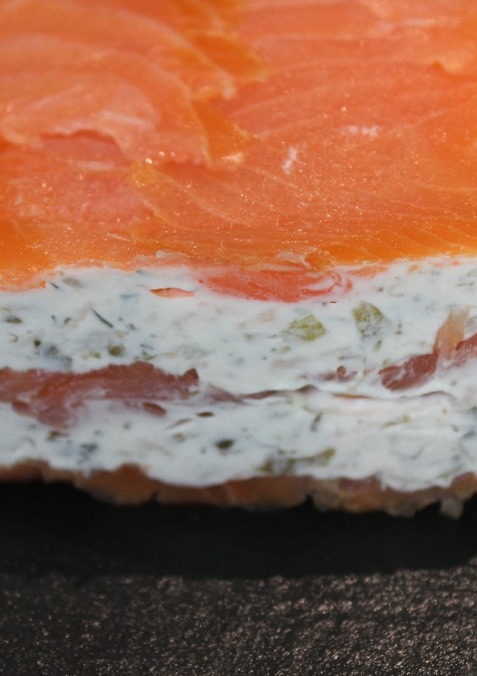 Una foto de Terrina de salmón ahumado