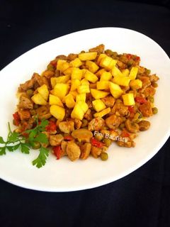 Una foto de Magra de cerdo con verduras