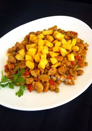 Una foto de Magra de cerdo con verduras