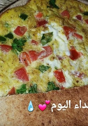 صورة لوصفة غداء اليوم بيض بالخضار دايت❤