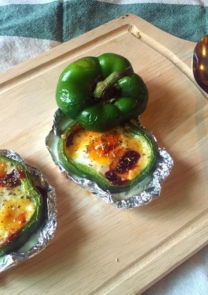 Foto resep Capsicum egg