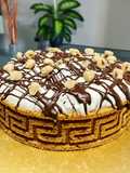 Torta cornetto cuore di panna