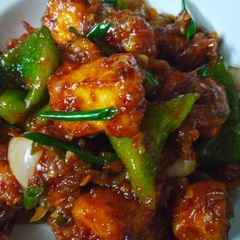 A picture of Schezwan paneer recipe.