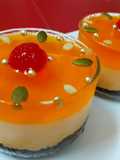 Orange cheesecake with orange jelly