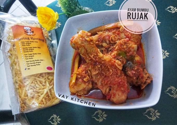 Ternyata ini loh! Resep memasak Ayam Bumbu Rujak sajian Lebaran dijamin nikmat