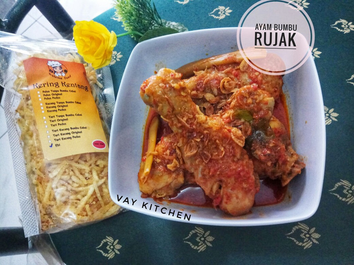 Ternyata ini loh! Resep memasak Ayam Bumbu Rujak sajian Lebaran dijamin nikmat