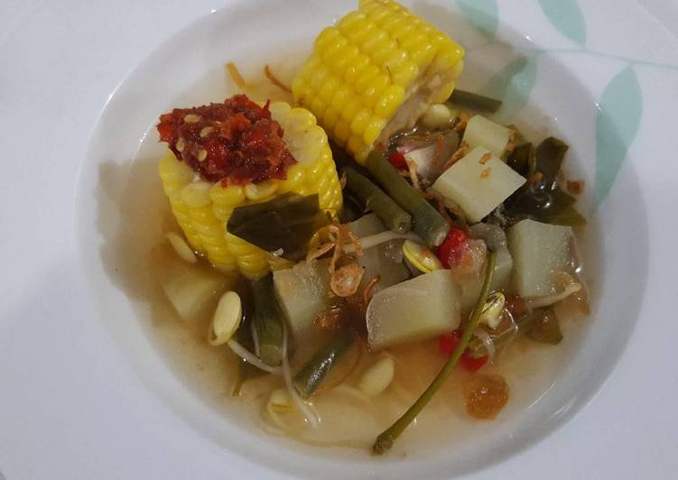Proses mengolah Sayur Asem bening yang simpel