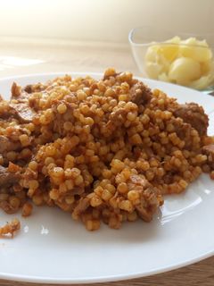 Tarhonyás hús recept fotója