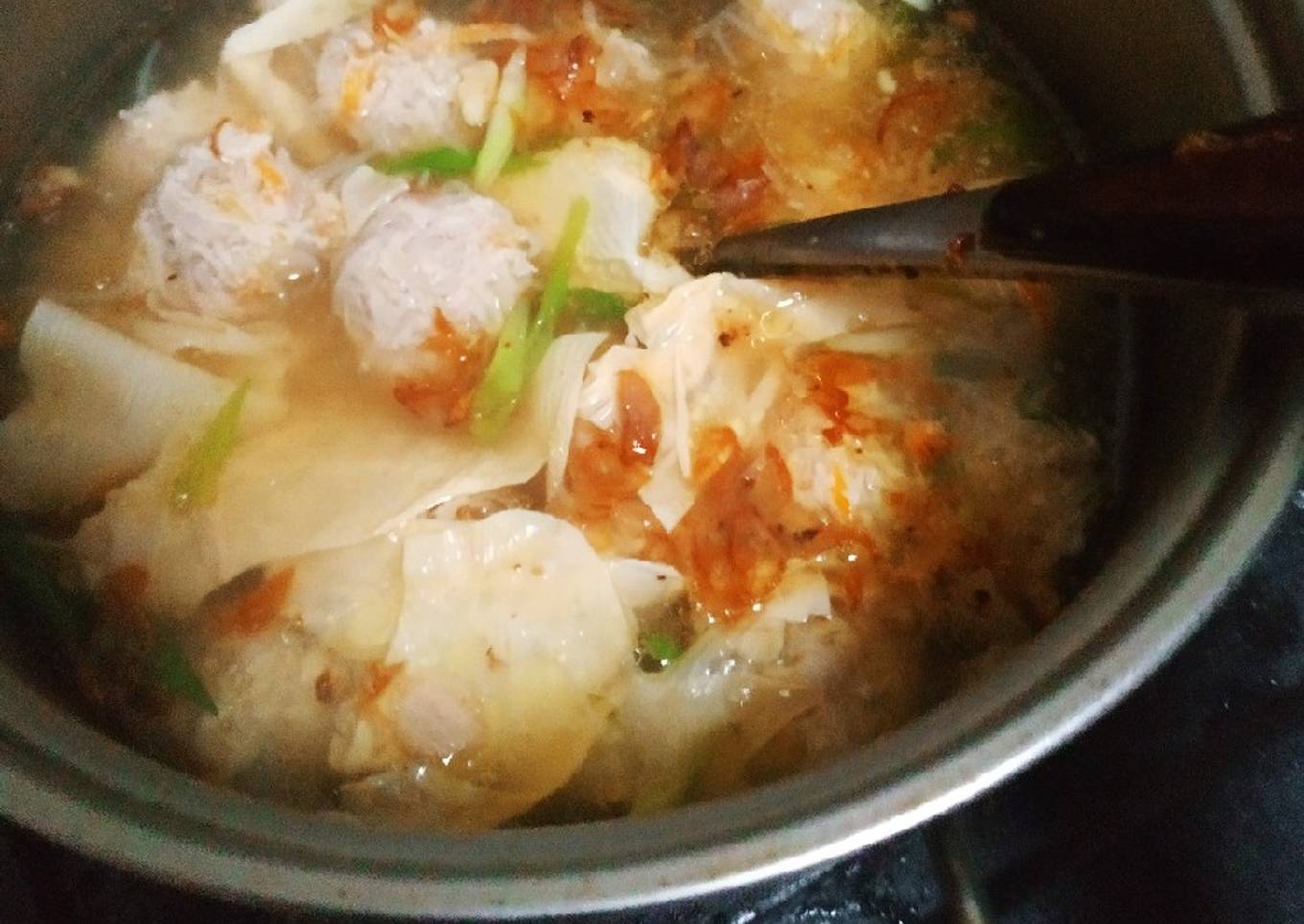 Sup Bola2 ayam kembang tahu