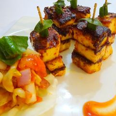 A picture of Spicy BBQ Paneer.