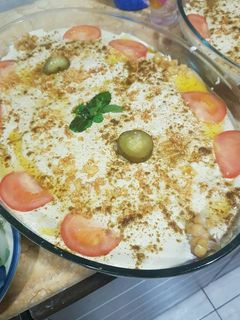 صورة لوصفة فتة حمص