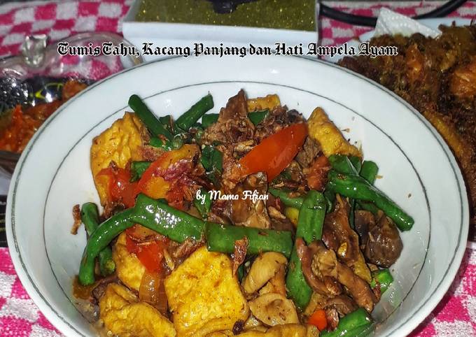 Resep Tumis Tahu Kacang Panjang Dan Ati Ampela Ayam Oleh Lanjarsihmama Fifian Masakanrumahan 5723