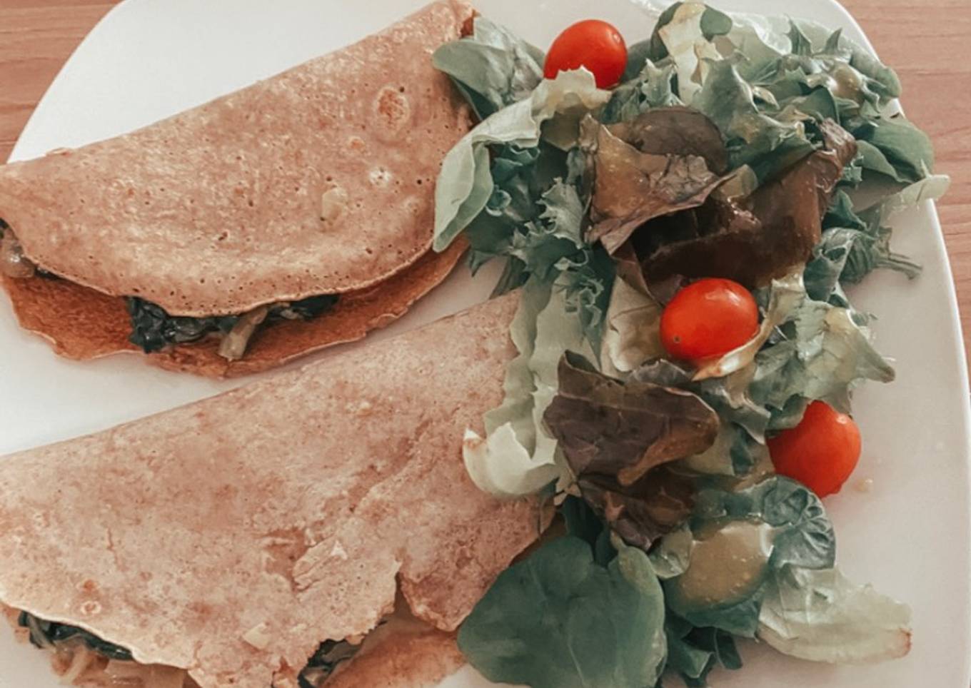 Crepes de acelga y queso